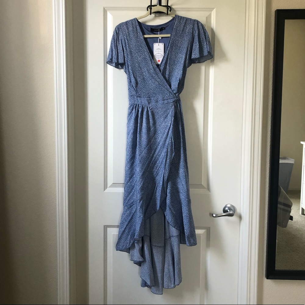 Blue Wrap Dress